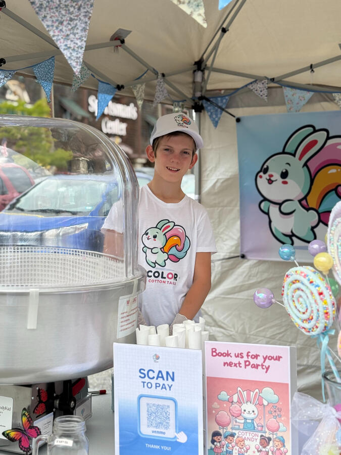 Cotton candy rental table school event NH Cotton candy rental table school event NH